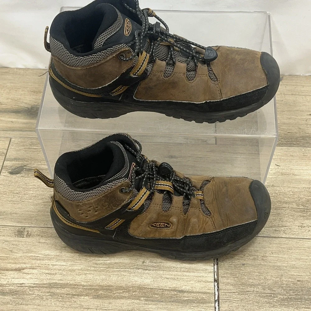 KEEN‎ Targhee Mid Waterproof Hiking BOOTS 1019834 mens 6 womans 7.5 Brown 2